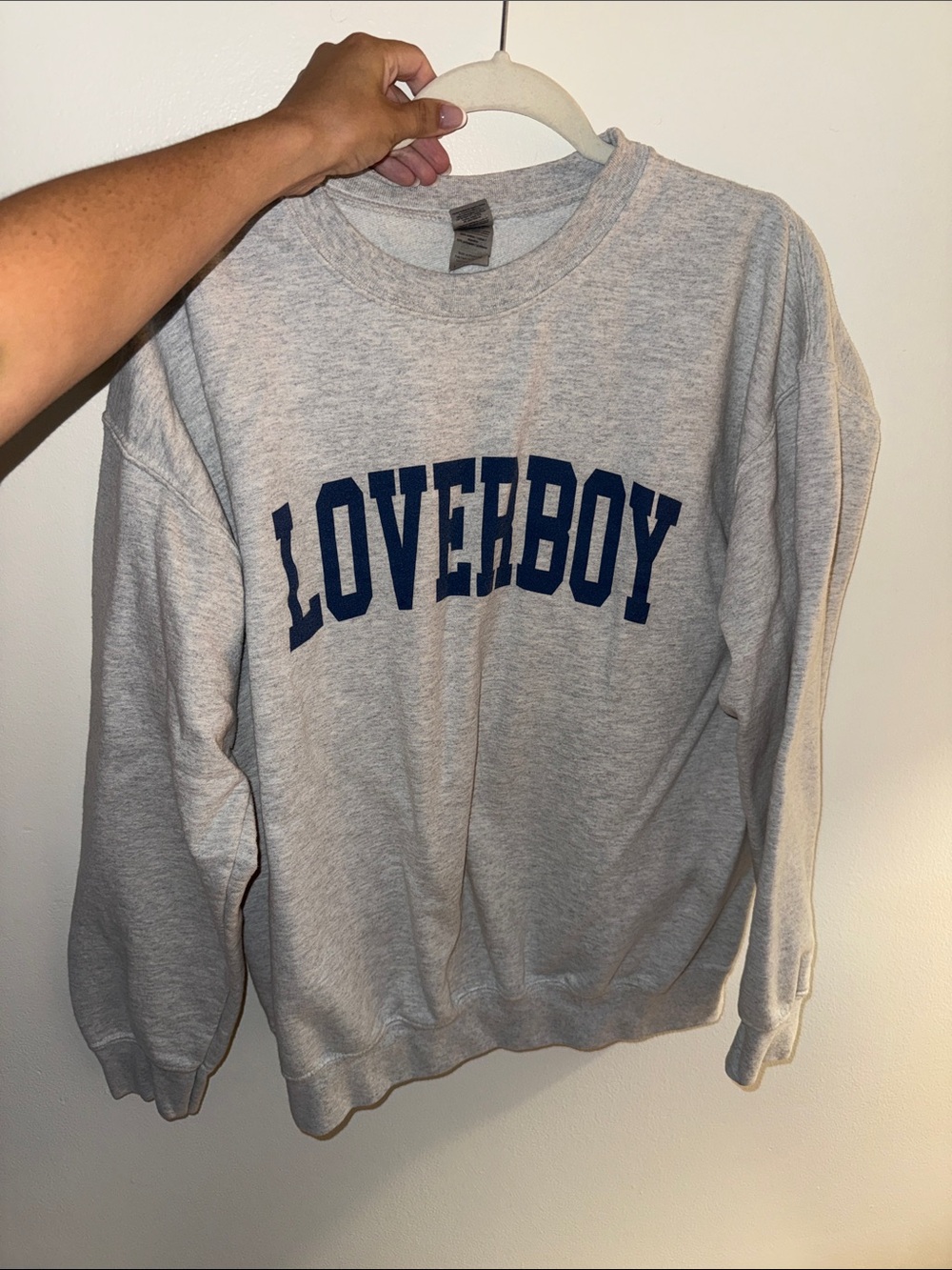 Loverboy Gray Crewneck Sweatshirt - Classic Comfort